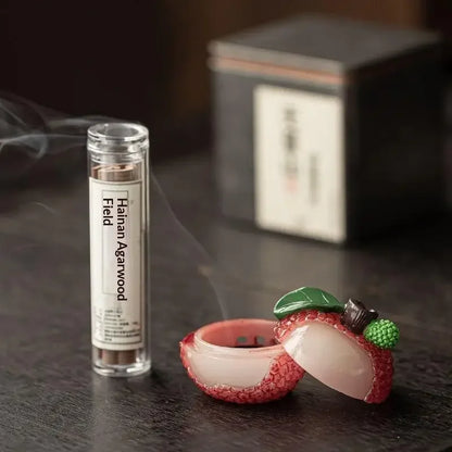 Fruit Litchi Incense Burner Indoor Small Xiangyun Plate Incense Burner Sandalwood Incense Burner Tea Room Decoration