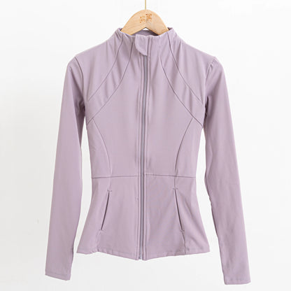 Yoga Clothes Windbreaker Women's Autumn Winter Professional Sports Jogging Cycling Long-sleeved Fitness Running Shirts Tops Gym