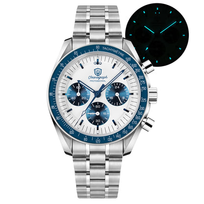 New Mechanical Quartz Watches VK63 Chronograph Sports Watches Bubble Sapphire Ar Waterproof Luminous Watches