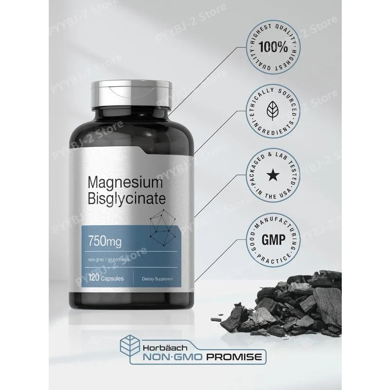 Quercetin Capsule-Magnesium Bisglycinate  Dietary Supplement Non-GMO Daily Health Supplements 750mg | 120 Capsules