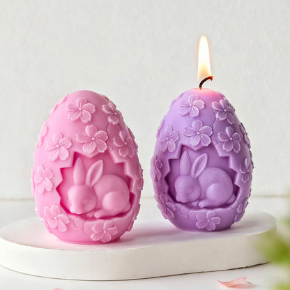 Easter Egg Candle Mold DIY Aromatherapy Scented Wax Custom Egg Silicone Mold Handmade Craft Home Decor Gift Making