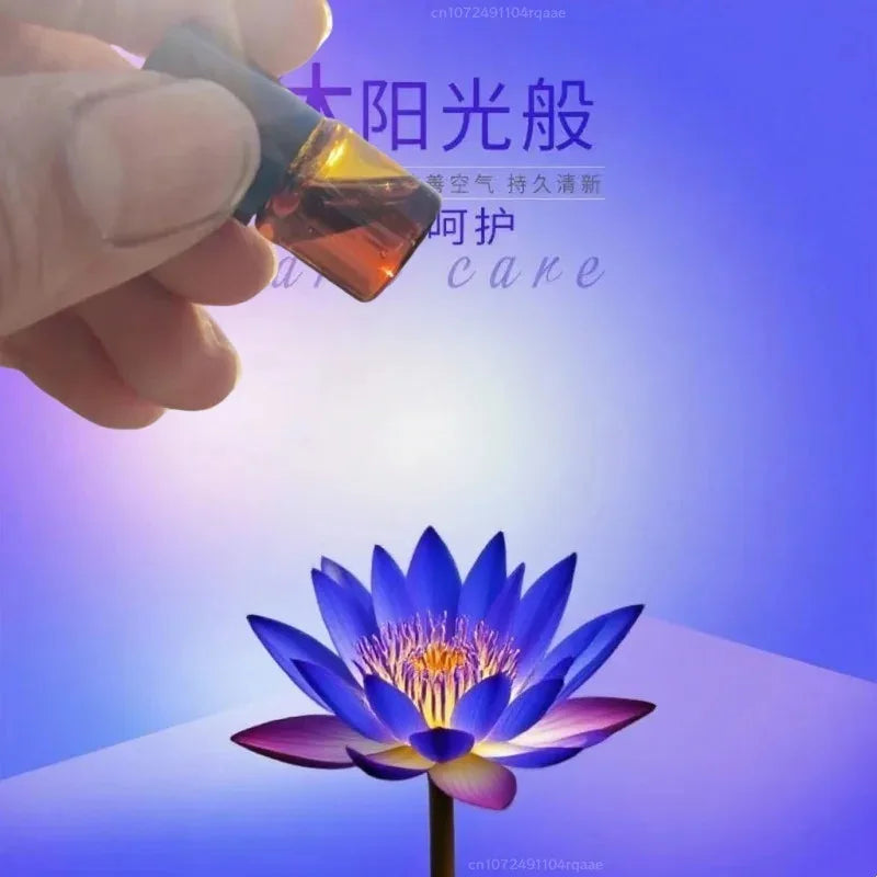 Premium Natural Pure Blue Lotus Reed Diffuser Oil - Relaxing Aroma for Home,Skin Care, Stress Relief, Deep Sleep & Meditation