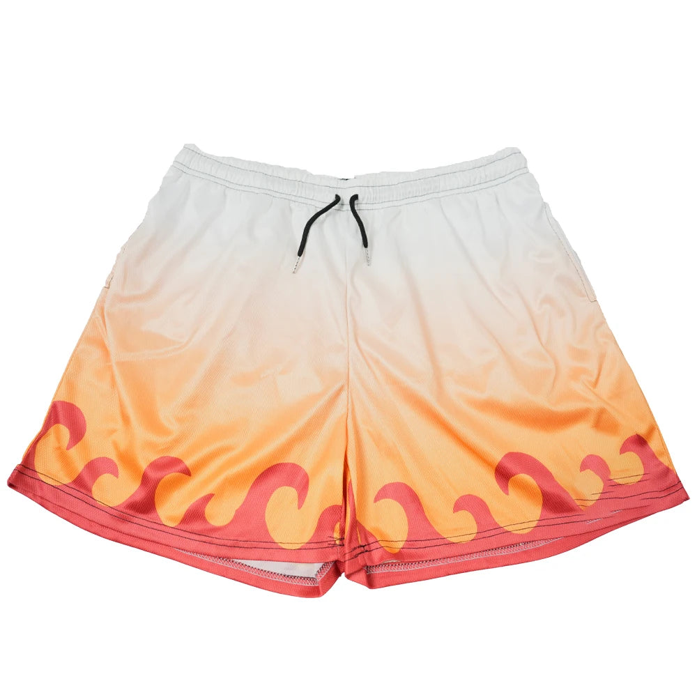 Anime Shorts Men Women Manga Cartoon 3D Printing Sports Casual Shorts to Gym Fitness Quick Dry Mesh Oversized Board Short Pants