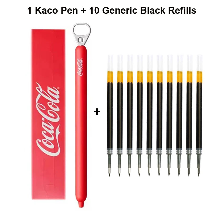 New KACO x Sprite Limited Edition Gel Pen,Dual Ball Pen Quick Drying Stylo 0.5mm Click Smooth Writing For School&Journaling