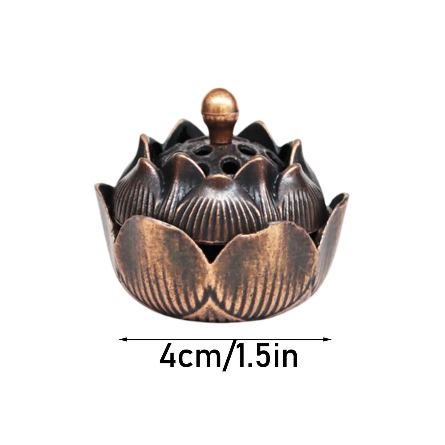 1PCS Incense Burner Antique Style Incense Burner Air Purification Gifts Wishing Aladdin Lamp Metal Home Fragrance Home Decor