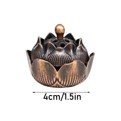 1PCS Incense Burner Antique Style Incense Burner Air Purification Gifts Wishing Aladdin Lamp Metal Home Fragrance Home Decor