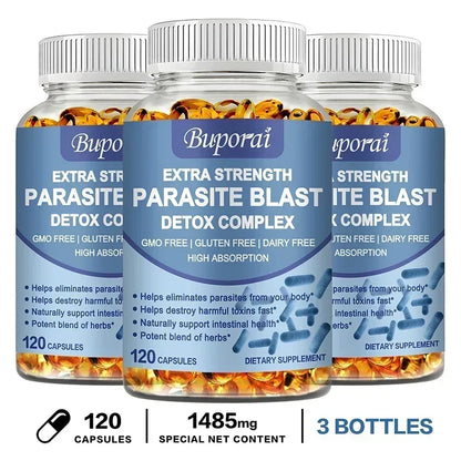Parasite Blast Detox Complex - Eliminate Parasites, Promote Digestion, Cleanse & Detoxification, Supports Intestinal Health