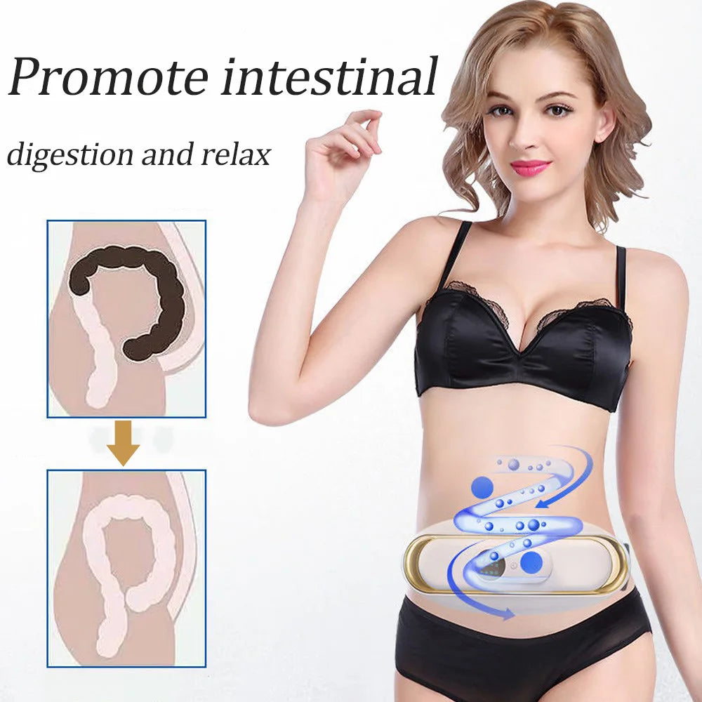 Electric Thin Belt Slimming Machine EMS Losing Weight Belly Cellulite Fat Burning Abdominal Muscle Trainer Fitness Body Massager