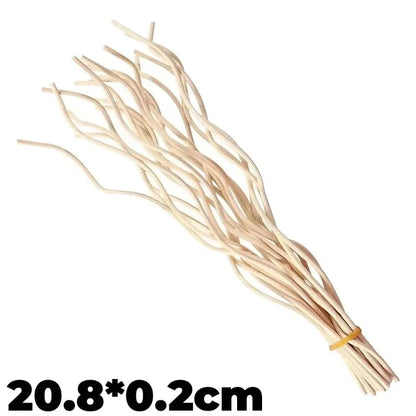 Aromatherapy Sticks Long Wavy Diffuser Stick Rattan Natural Rattan Reed Rods DIY Handmade Fragrance Replacement Refill Sticks