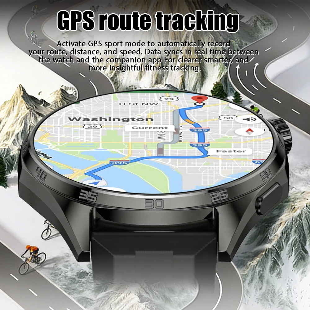 2026 New Watch 6 PRO Bluetooth Call Smart Watches Men GPS Tracking Sports Fitness IP68 Waterproof 1.53inch AMOLED Smartwatch