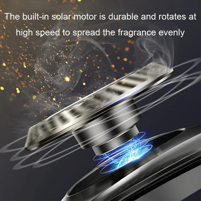 Solar Multifunction Rotary Aromatherapy Automatic Rotation To Diffuse Incense Ceramic Frafrant Flakes Essential Oil Fragrance