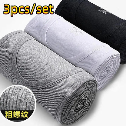 3pcs/set Four Seasons Men Tank Tops Black White Gray Singlets Sleeveless Men Vest Casual Bodybuilding Vest Sport Fitness T-shirt