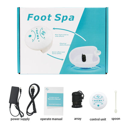 Detox Ionic Foot Spa Bath Machine for Foot Bath Ion Detoxifier Massager Relaxation Pedicure Footspa Massage Therapy Arrays Aqua