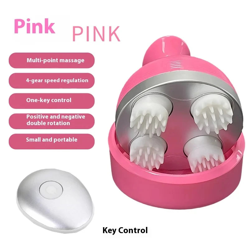 Tuhopeta Scalp Massager 3D Kneading Shiatsu Head Relaxation Device USB Rechargeable Electric Massage with Tension Relief Pets