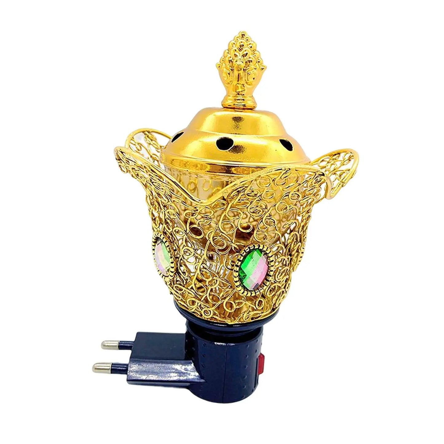 Electric Incense Burner Oud Frankincense Resin Burner Incense Holder Craft Censer for Yoga Living Room Decoration