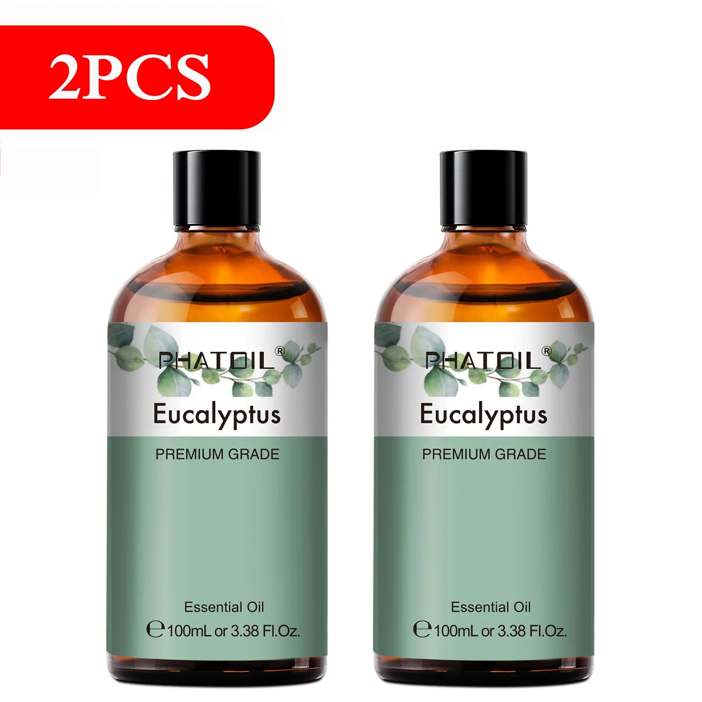 PHATOIL 100ml Aromatherapy Essential Oil-Lavender Rose Vanilla Eucalyptus Sandalwood Pine Needles for Diffuser,Candle Making