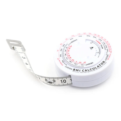 BMI Body Mass Index Retractable Tape 150cm Measure Calculator Diet Weight Loss Tape Measures Tools