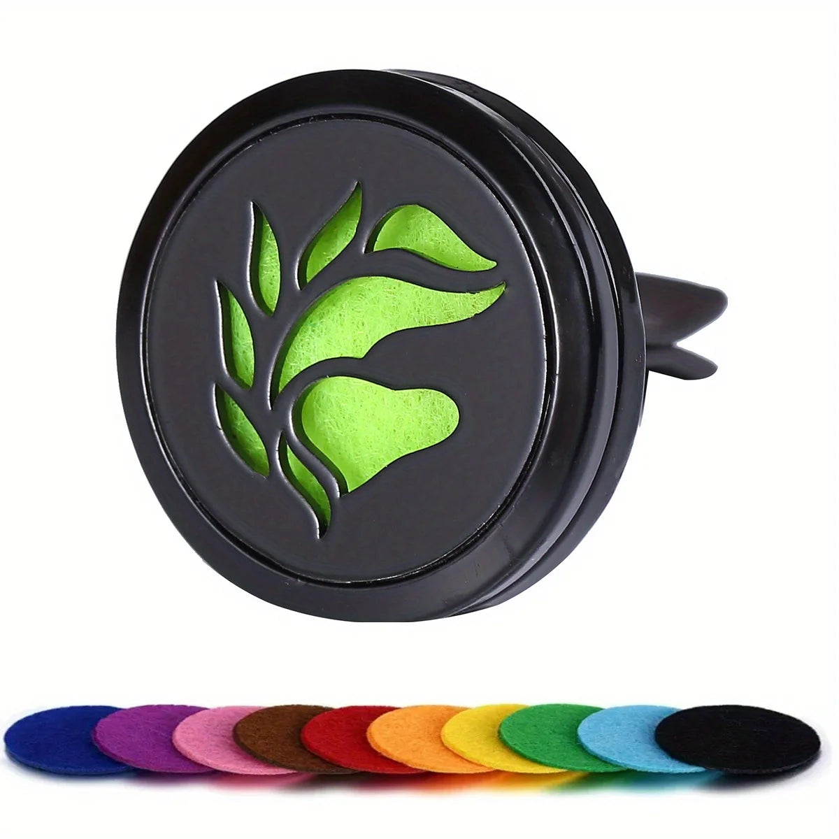 Car Diffusers, 1 PC car air vent diffuser clip (does not include fragrance chemicals) with 10 PCS pads，car AC vent interior