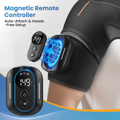 Electric Shoulder Masssager With Heat & Vibration Cordless Heating Pad With Remote Control Both Shoulder Muscle Relaxation Wrap
