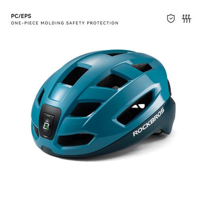 ROCKBROS Bike Helmet Light Helmet with Remote Control Rechargeable Tail light Bicycle Cycling Helmet Intelligent Safety Helmet