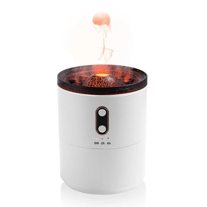 450ml Jellyfish Aroma Diffuser USB Electric Ultrasonic Air Humidifier Dual Nozzle Heavy Fog Aromatherapy Essential Oil Diffuser