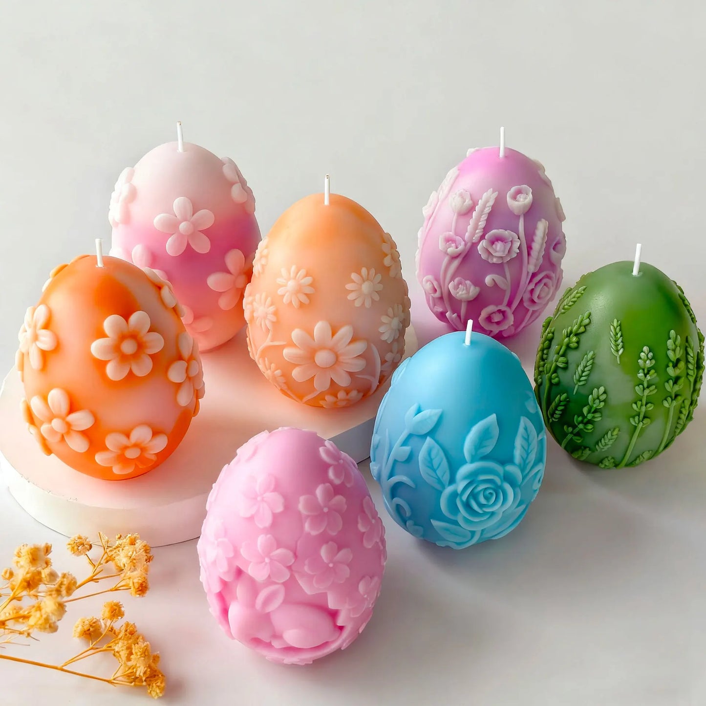 Easter Egg Candle Mold DIY Aromatherapy Scented Wax Custom Egg Silicone Mold Handmade Craft Home Decor Gift Making