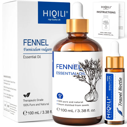 HIQILI Therapeutic Grade Essential Oil 100ml for Massage Relaxation Air Freshener Bergamot Peppermint Vanilla Chamomile Thyme