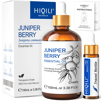 HIQILI Therapeutic Grade Essential Oil 100ml for Massage Relaxation Air Freshener Bergamot Peppermint Vanilla Chamomile Thyme