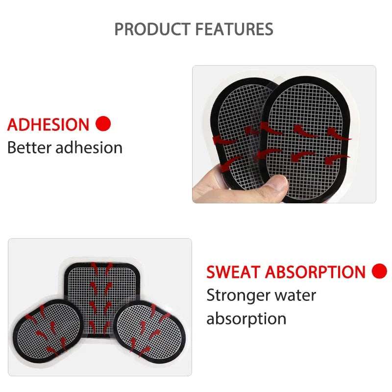3pcs/set Replacement Gel Weight Loss Pads Sticker ABS Fitness Weight Loss Muscle Trainer Abdominal Gel Stickers Pad