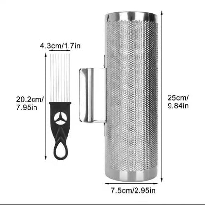 Stainless Steel Guiro Sound Therapy Relaxation Guiro Spiritual Healing Meditation Guiros Portable Percussion Musical Instruments