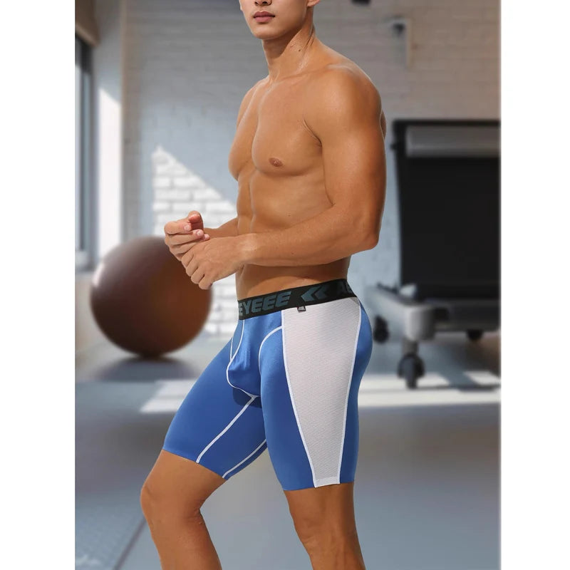 Men's Underwewar Sport Boxers for Fitness Panties Training Cycling Underwear Anti-Chafing Quick Dry Breathable Underpants