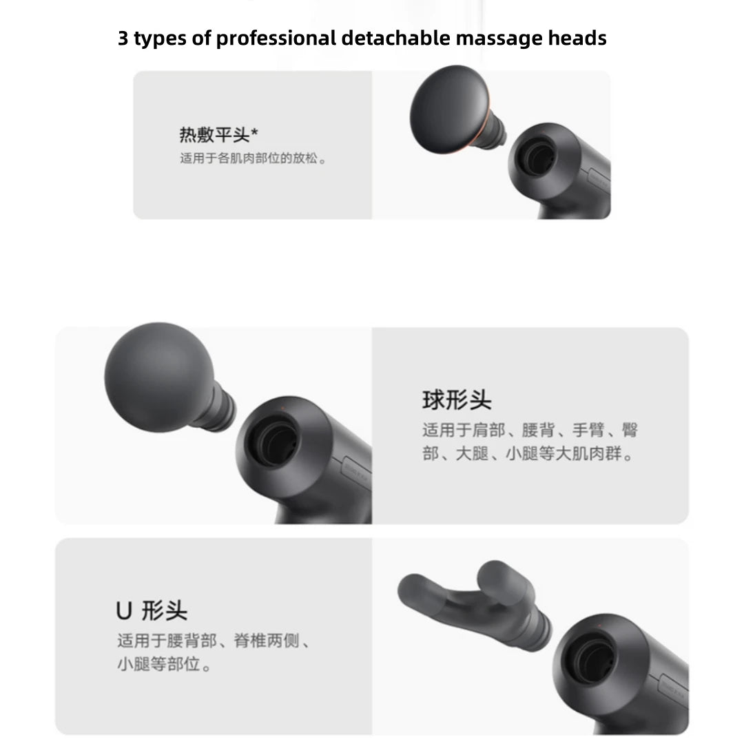 Mijia Hot Compress Fascia Gun H3 Mini Version Hot Compress Gun Professional Fitness Massage Gun Home Massager