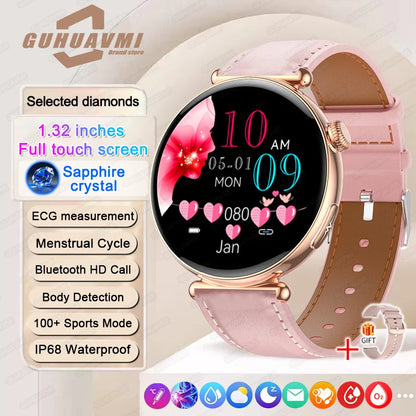 New Smart Watch For Women Gift Full Touch Screen Sports Fitness Watches Bluetooth Calls Digital Female health Smartwatch Ladies