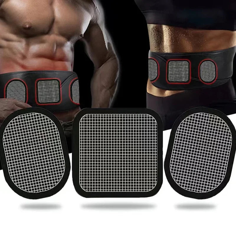 3pcs/set Replacement Gel Weight Loss Pads Sticker ABS Fitness Weight Loss Muscle Trainer Abdominal Gel Stickers Pad