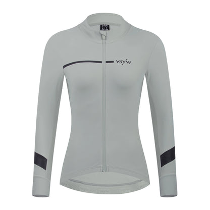 YKYWBIKE Women Cycling Jackets  Long Sleeve Winter Autumn Bicycle Jacket Thermal Fleece Warmth Cycling JerseyRoad Bike Clothing