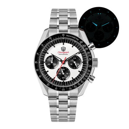 New Mechanical Quartz Watches VK63 Chronograph Sports Watches Bubble Sapphire Ar Waterproof Luminous Watches