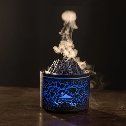 New Creative Volcanic Lava Aromatherapy Machine Home Desktop Humidifier Simulated Smoke Ring Flame Aromatherapy Machine