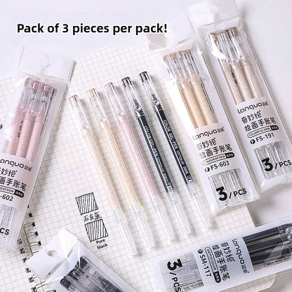 LANGUO Artistic Overlayable Skin Color Gel Pens High-Capacity Journaling for Drawing Replacement School Supplies Stationery
