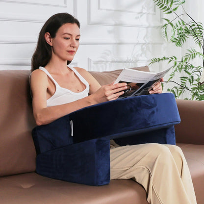 Portable Reading Pillow Lightweight Foldable Cushion Comfortable Back Support For Reading Office Home Outdoor Relaxation