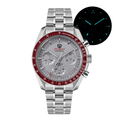 New Mechanical Quartz Watches VK63 Chronograph Sports Watches Bubble Sapphire Ar Waterproof Luminous Watches