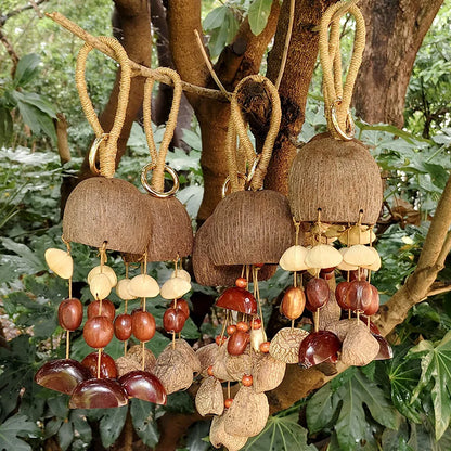 Natural Nut Shell Hand Bell Meditation Mindfulness Hand Bells Spiritual Relaxation Yoga Bells Sound Healing Musical Instruments