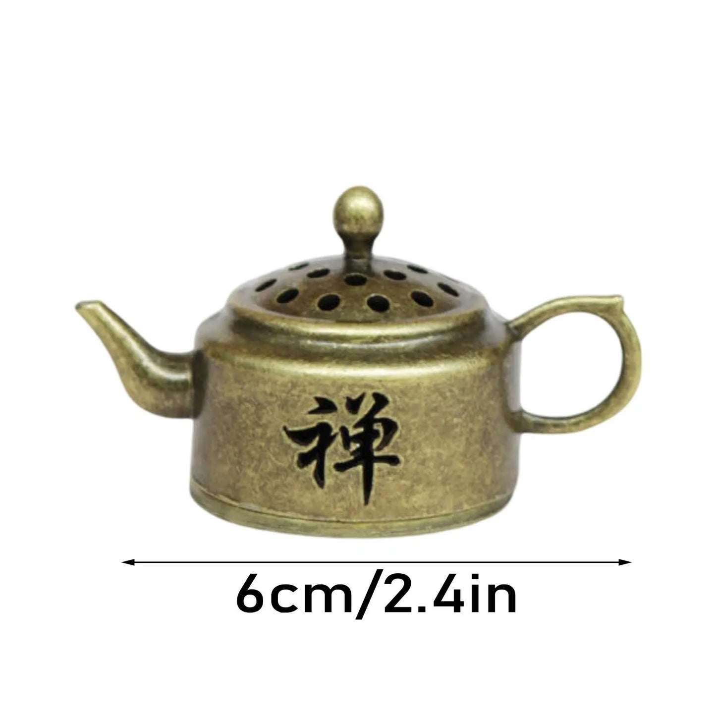 1PCS Incense Burner Antique Style Incense Burner Air Purification Gifts Wishing Aladdin Lamp Metal Home Fragrance Home Decor