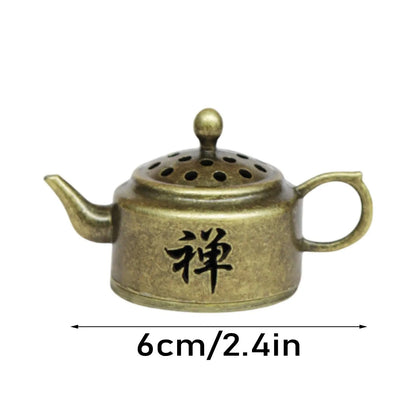1PCS Incense Burner Antique Style Incense Burner Air Purification Gifts Wishing Aladdin Lamp Metal Home Fragrance Home Decor