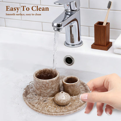 4-in-1 Ceramic Incense Burner for Aromatherapy Meditation Yoga and Home Decor Includes Sage Holder and Incense Holder for Sticks
