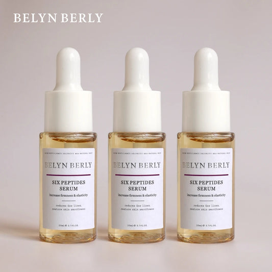 BELYN BERLY Six Peptides Serum for Face Care 3pcs Moisturizing Lifting Firming Facial Serum Nourish Skin Care