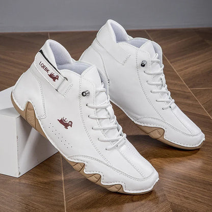 Outdoor Hiking Shoes with Wear-resistant High Top Design Sports Shoes with Comfortable Foot Feel Casual Life 2025 White Boots