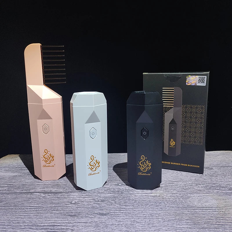 Newest Electric USB Portable Incense Burner Muslim Aromatherapy Device Dukhoon Arabic Bakhoor Burner With Comb Set