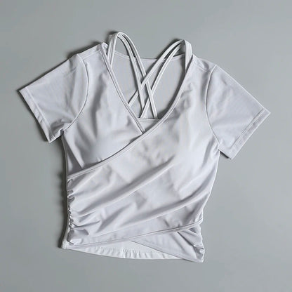 Tennis sports suit for women in summer slim slim yoga quick-drying breathable clothes outdoor badminton fitness exercise clothes