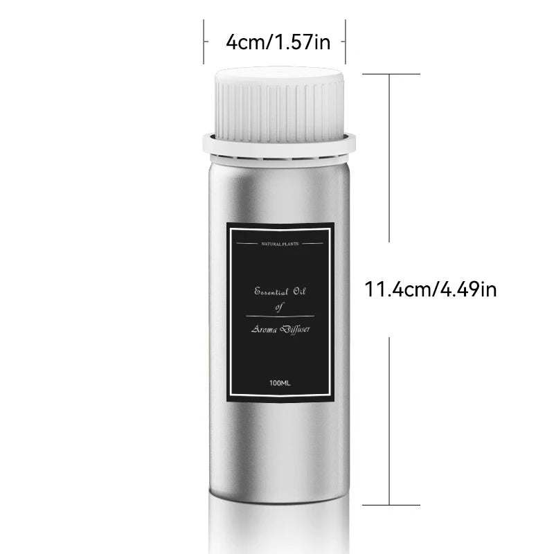 100ml Aluminum Bottle Essential Oil Car Aromatherapy Machine Essential Oil Supplement Suitable For Home Aromatherapy Machine