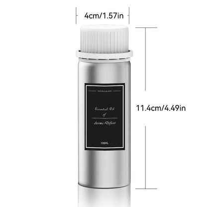100ml Aluminum Bottle Essential Oil Car Aromatherapy Machine Essential Oil Supplement Suitable For Home Aromatherapy Machine
